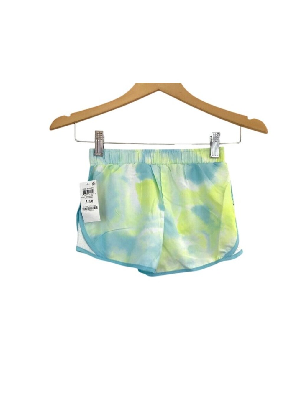 IDEOLOGY -YOUTH GIRLS TYE-DYE LINED ELASTIC WAIST SHORTS SIZE SMALL 7/8-NWT